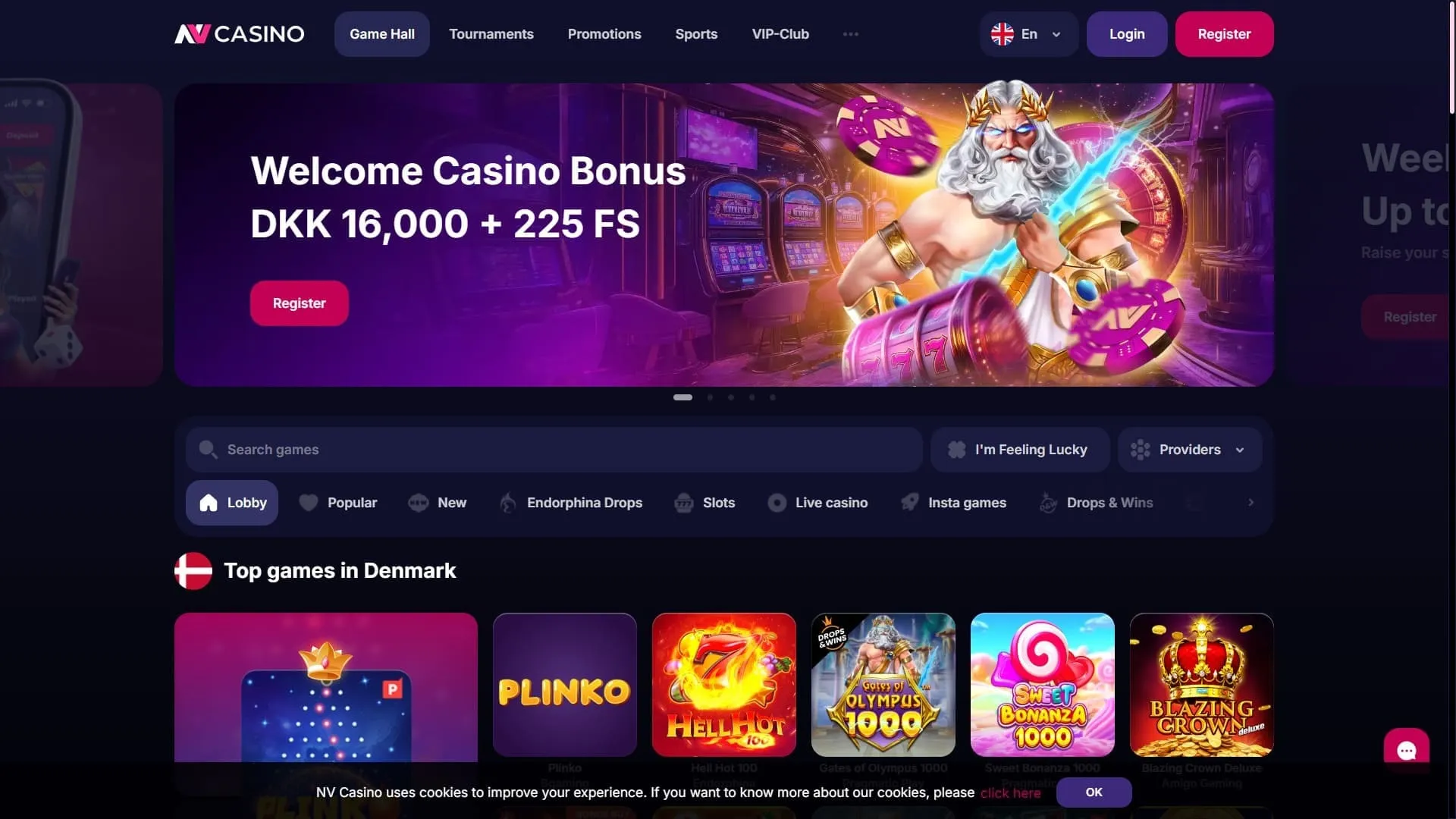NVCasino Siirto Kasinoer